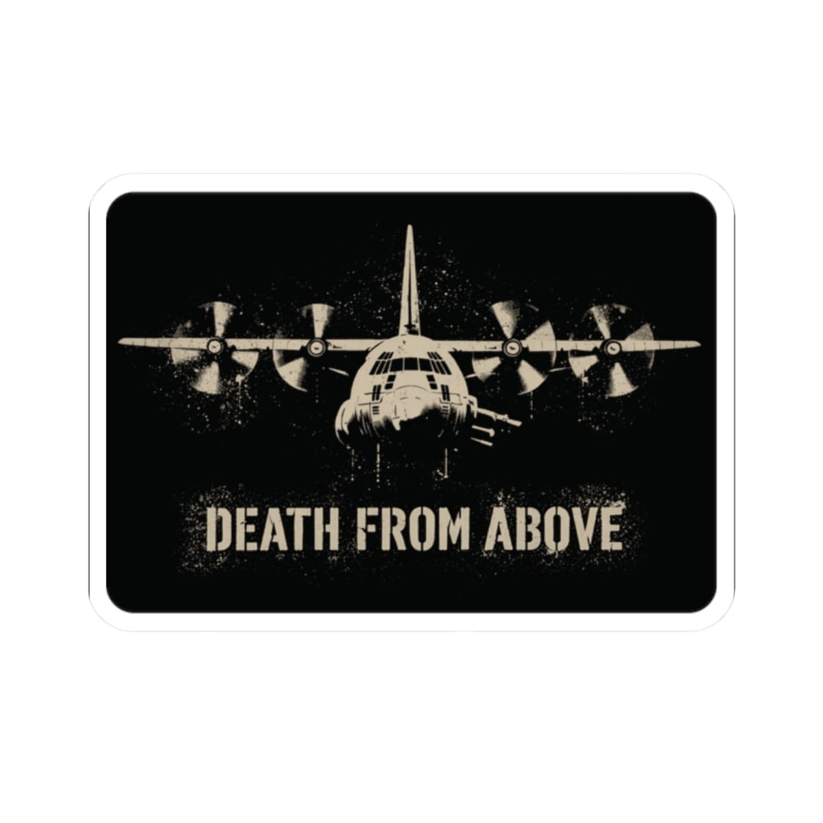 K-Factor Supply Co DFA AC-130 Sticker 2" × 2"