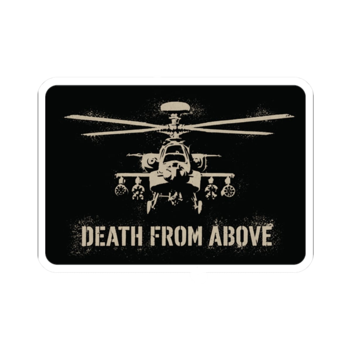 K-Factor Supply Co DFA AH-64D Sticker 2" × 2"
