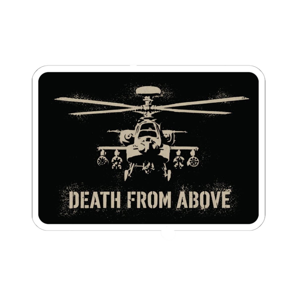 K-Factor Supply Co DFA AH-64D Sticker 6" × 6"