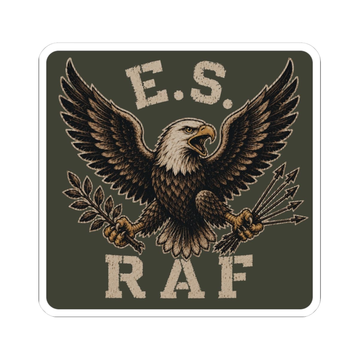 K-Factor Supply Co Eagle Squadron Mk 2 - RAF Sticker 3" × 3"