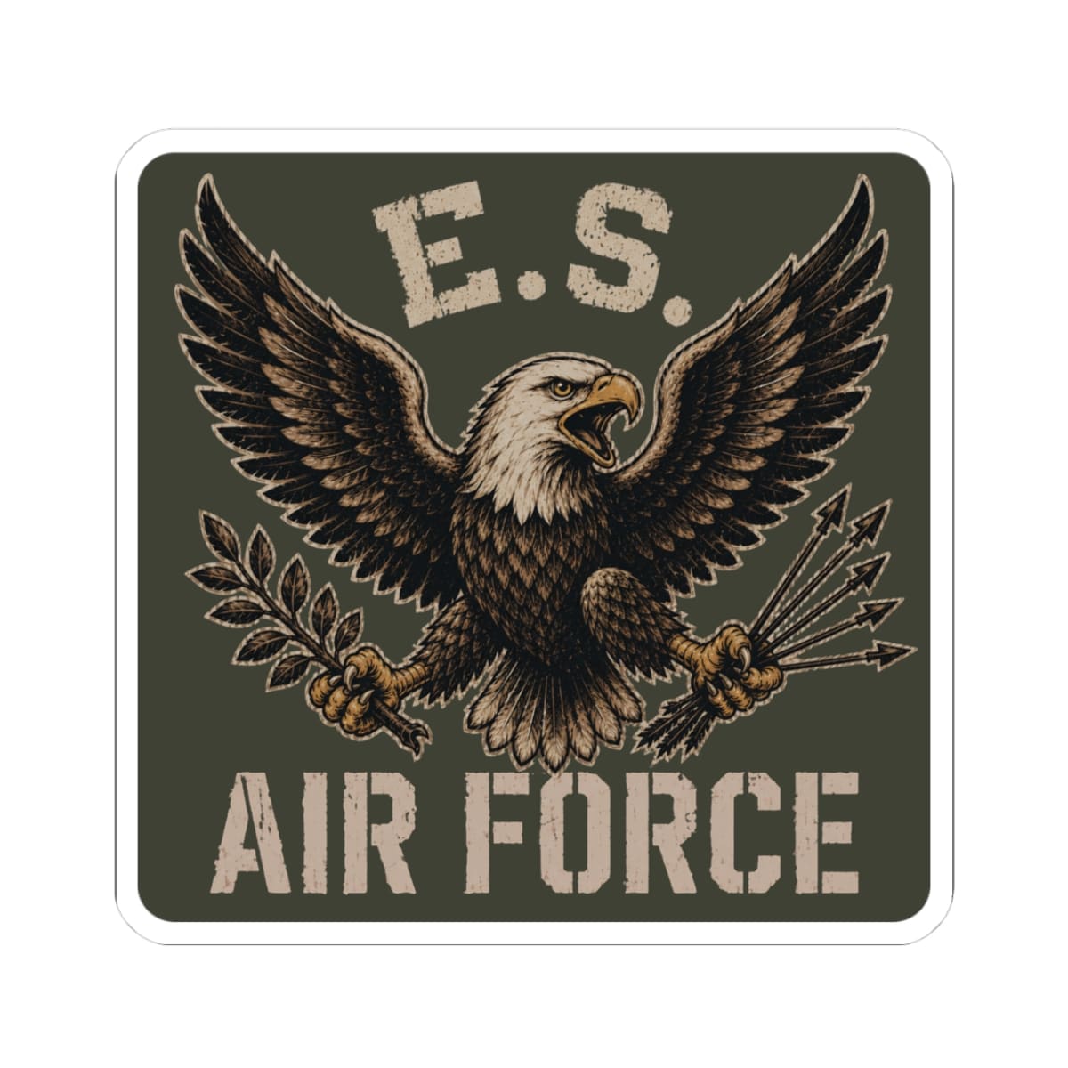 K-Factor Supply Co Eagle Squadron Mk 2 - USAF Sticker 3" × 3"