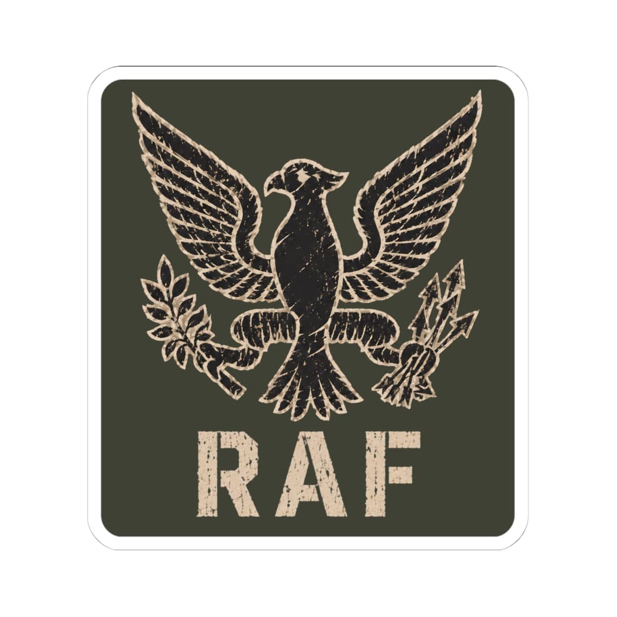 K-Factor Supply Co Eagle Squadron - RAF Sticker 4" × 4"