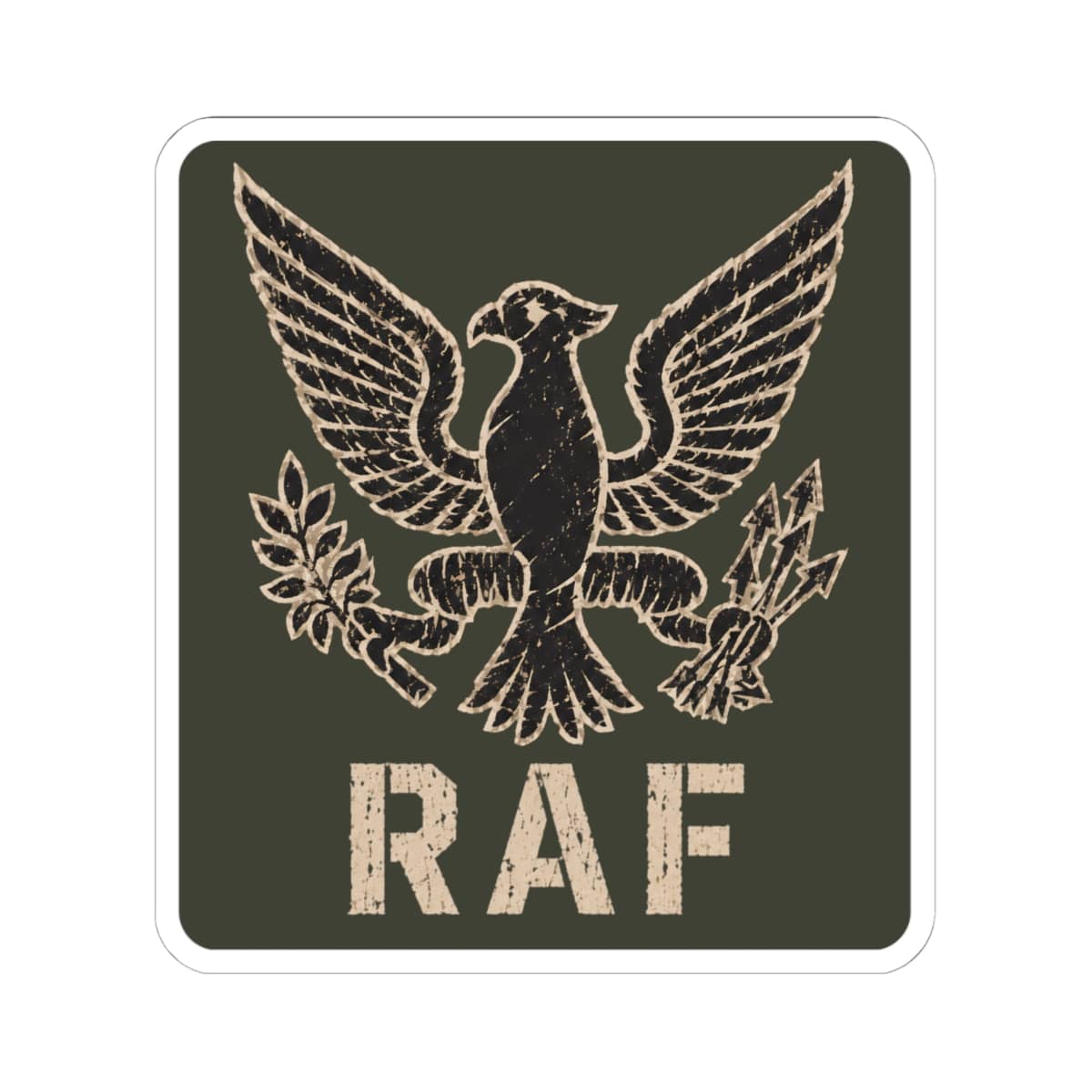 K-Factor Supply Co Eagle Squadron - RAF Sticker 6" × 6"