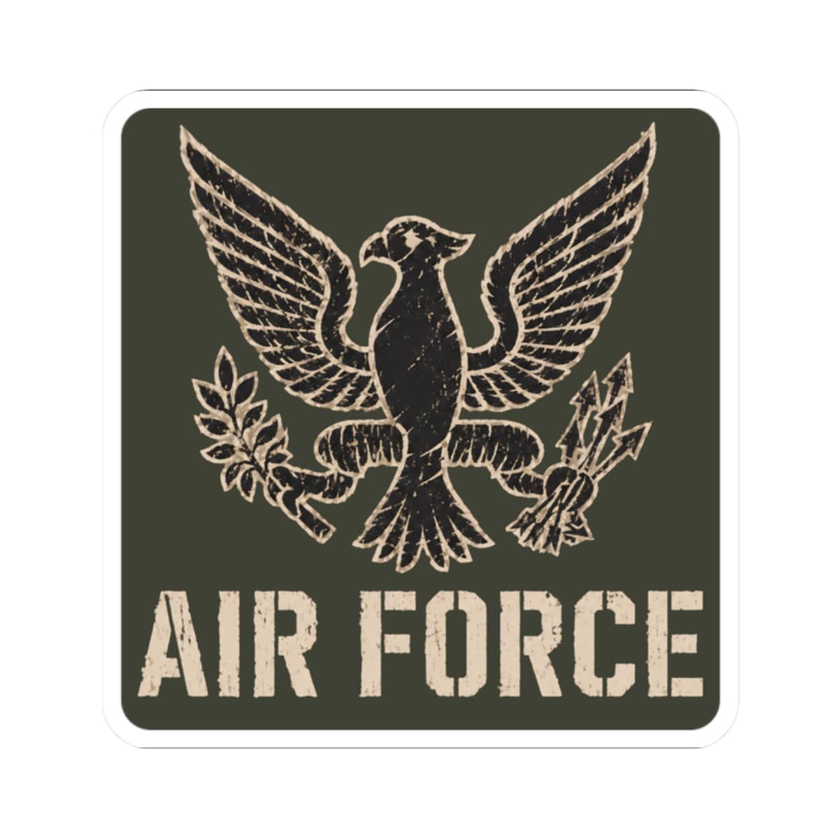 K-Factor Supply Co Eagle Squadron - USAF  Sticker 2" × 2"