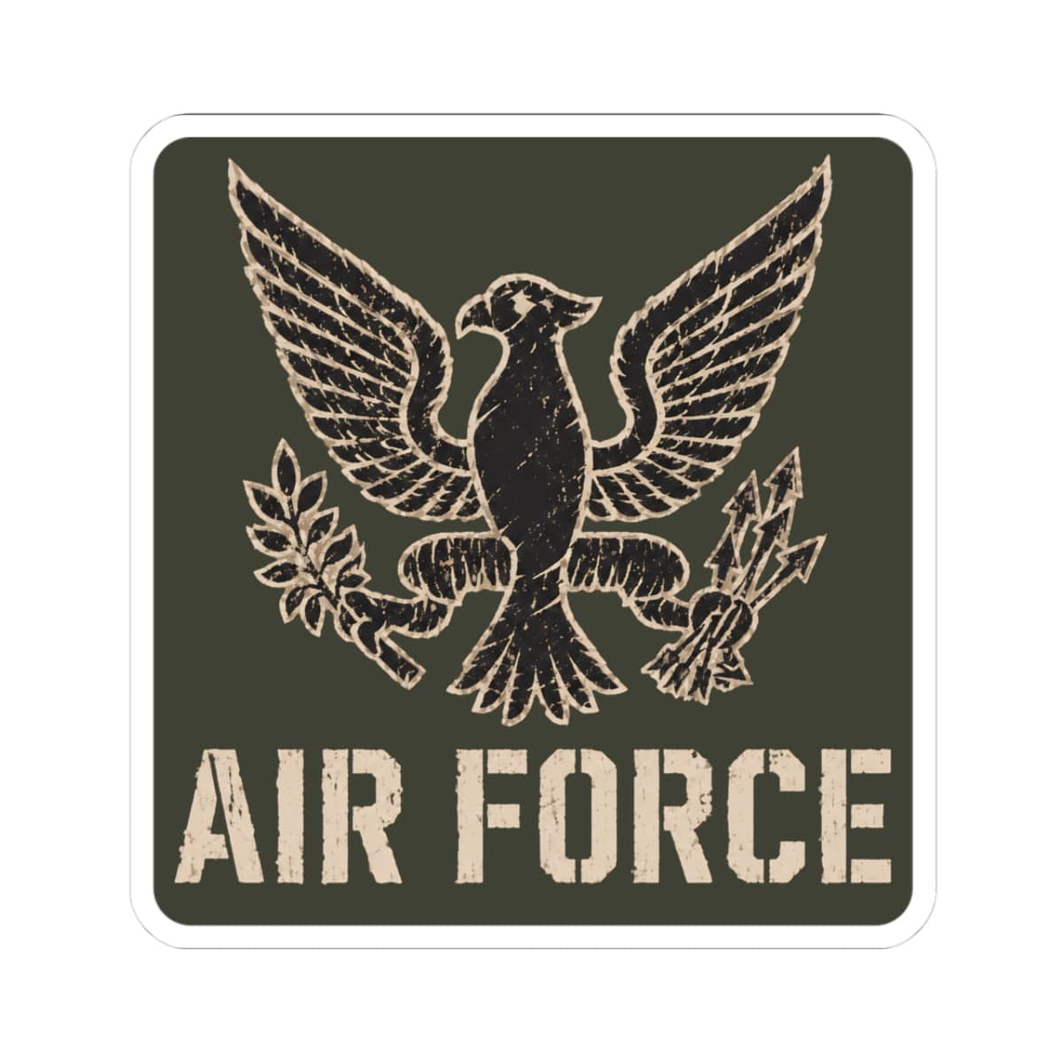 K-Factor Supply Co Eagle Squadron - USAF  Sticker 3" × 3"