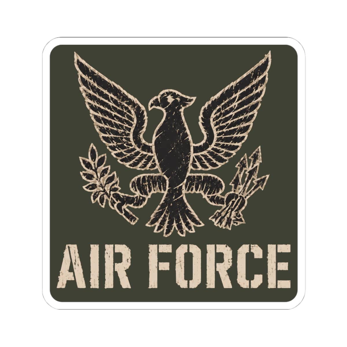 K-Factor Supply Co Eagle Squadron - USAF  Sticker 4" × 4"
