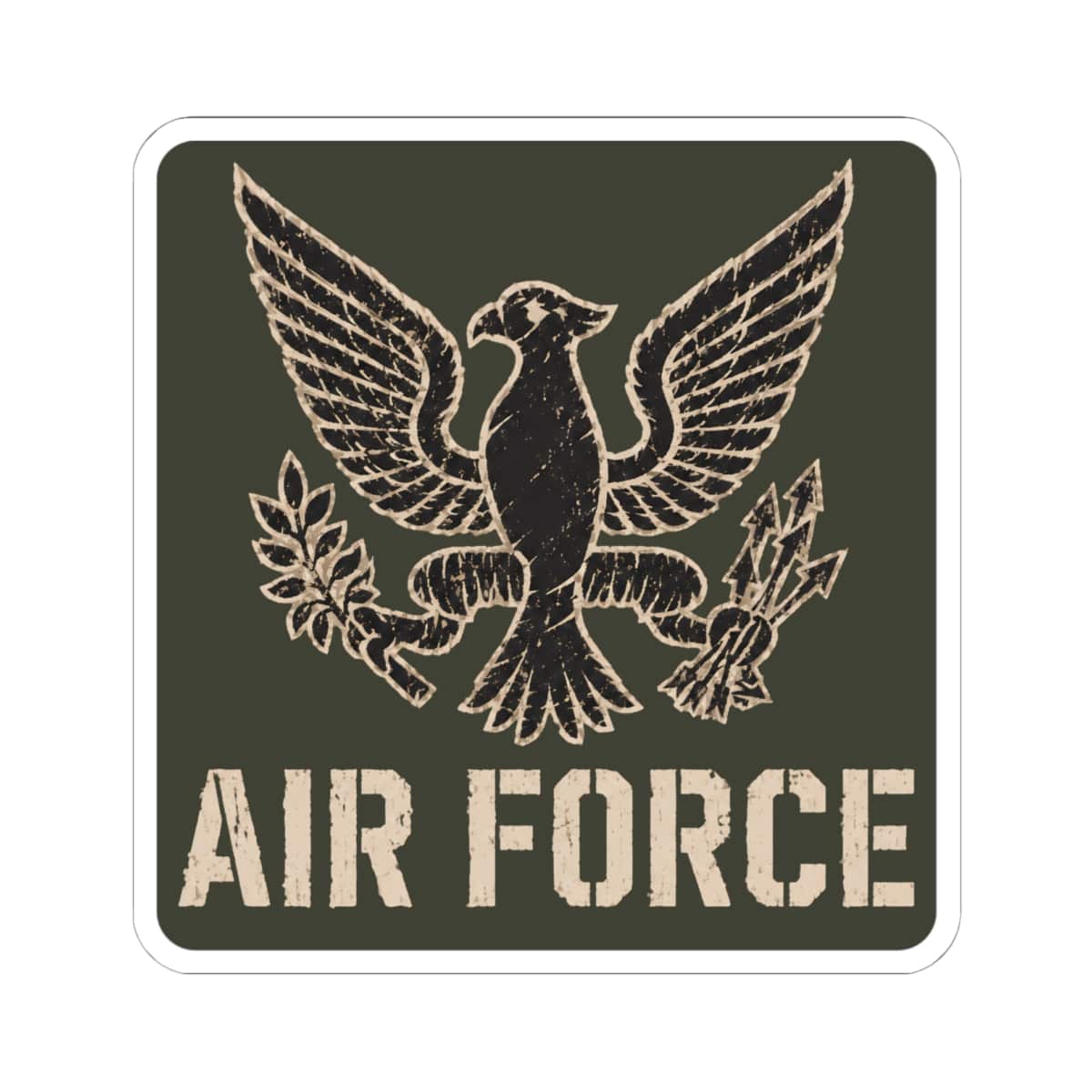 K-Factor Supply Co Eagle Squadron - USAF  Sticker 6" × 6"
