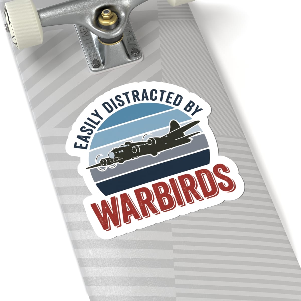 K-Factor Supply Co Easily Distracted by Warbirds Sticker