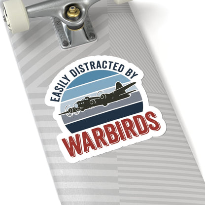 K-Factor Supply Co Easily Distracted by Warbirds Sticker