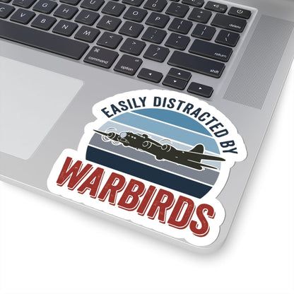 K-Factor Supply Co Easily Distracted by Warbirds Sticker