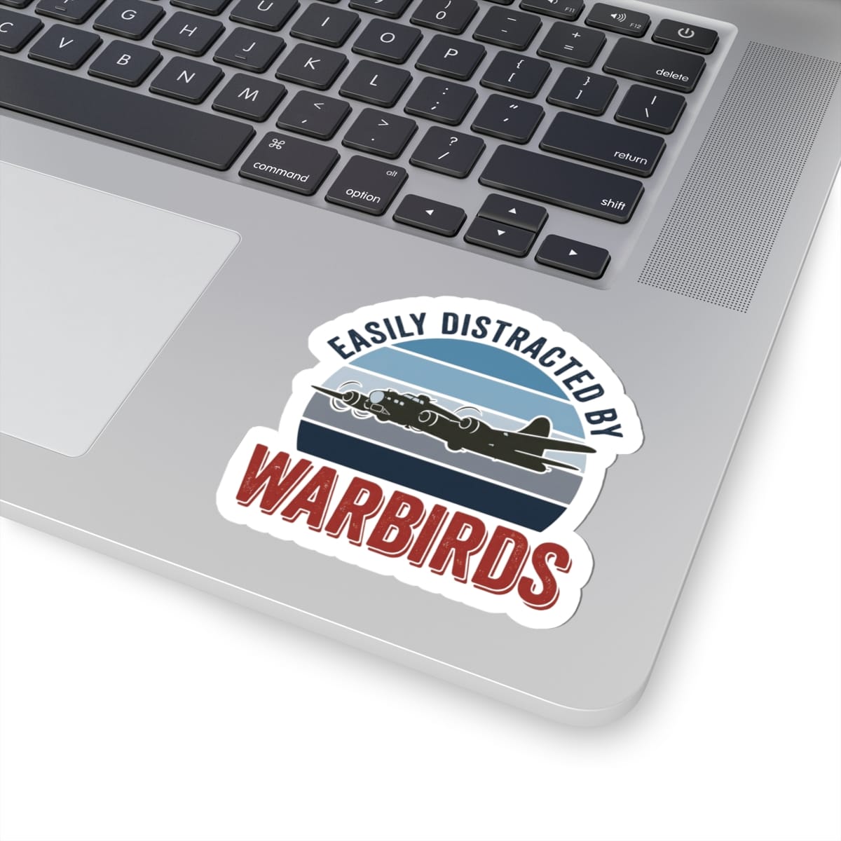 K-Factor Supply Co Easily Distracted by Warbirds Sticker