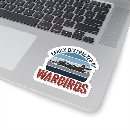 K-Factor Supply Co Easily Distracted by Warbirds Sticker
