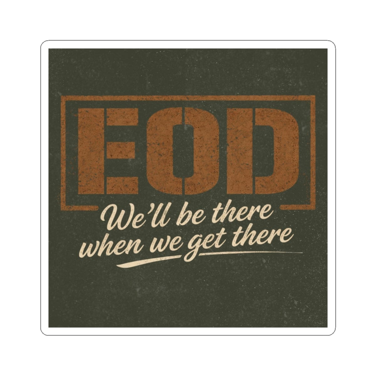 K-Factor Supply Co EOD: ETA Sticker 3" × 3"