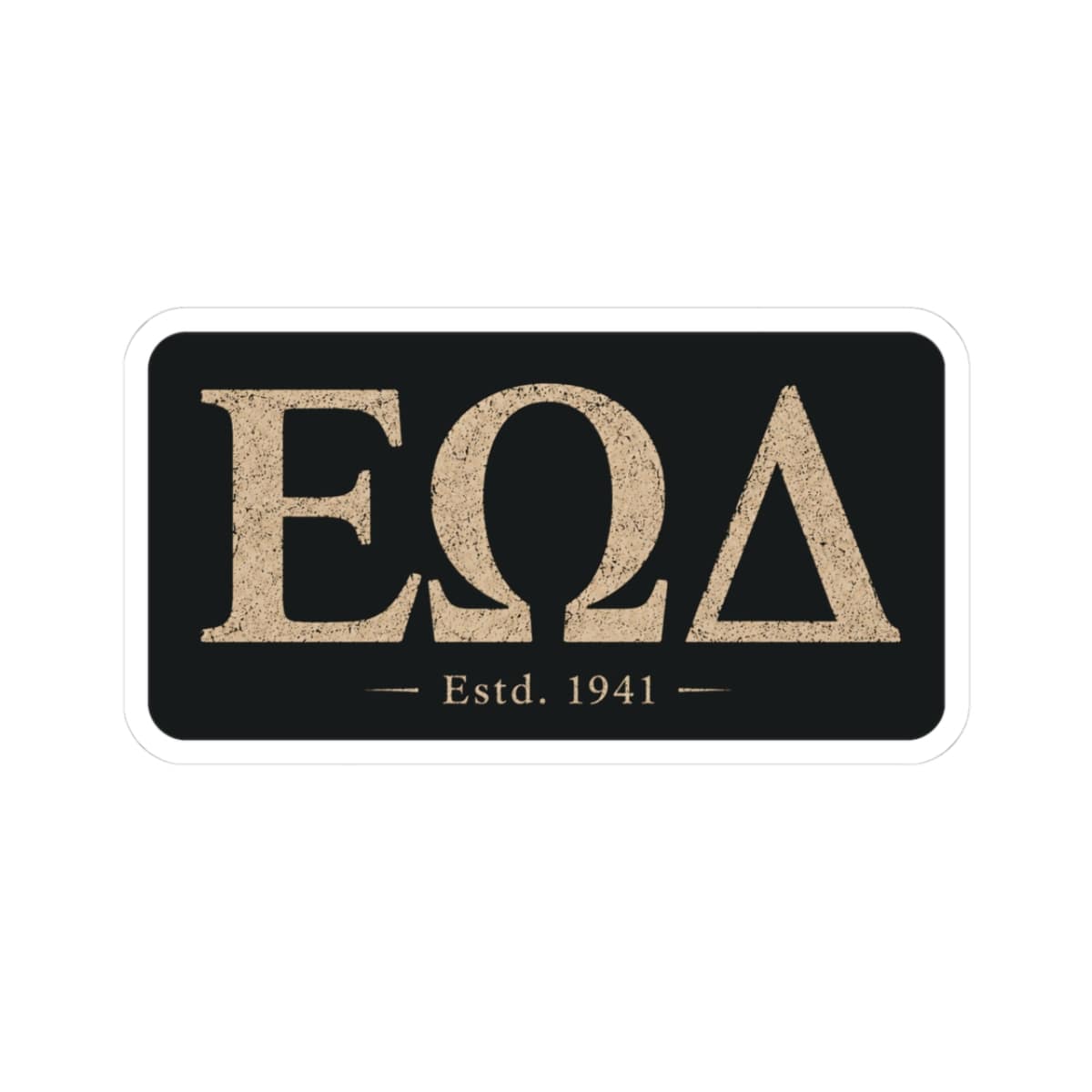 K-Factor Supply Co EOD (Greek) Mk 1 Sticker 3" × 3"