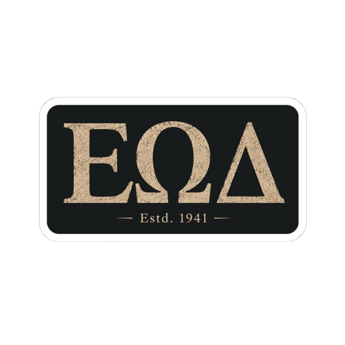 K-Factor Supply Co EOD (Greek) Mk 1 Sticker 4" × 4"