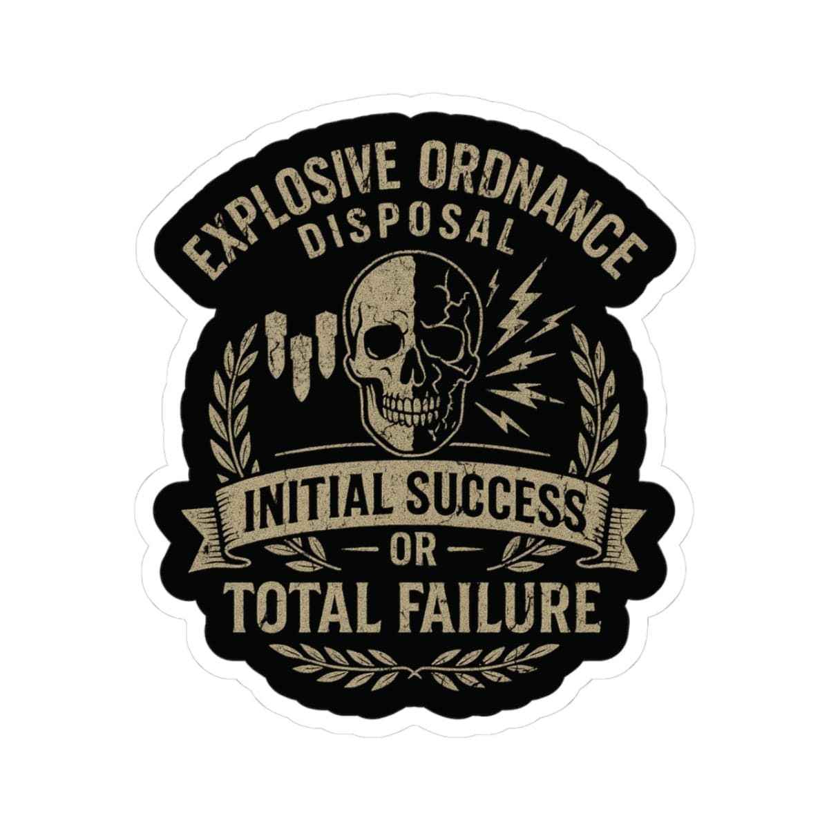 K-Factor Supply Co EOD Initial Success Sticker 3" × 3"