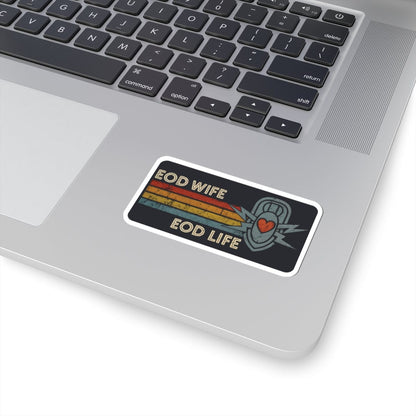 K-Factor Supply Co EOD Wife Retro Sticker