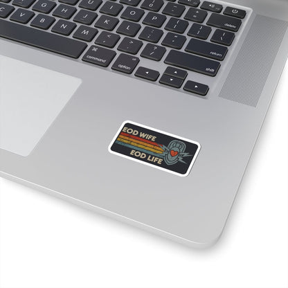 K-Factor Supply Co EOD Wife Retro Sticker