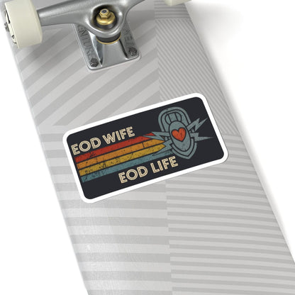K-Factor Supply Co EOD Wife Retro Sticker