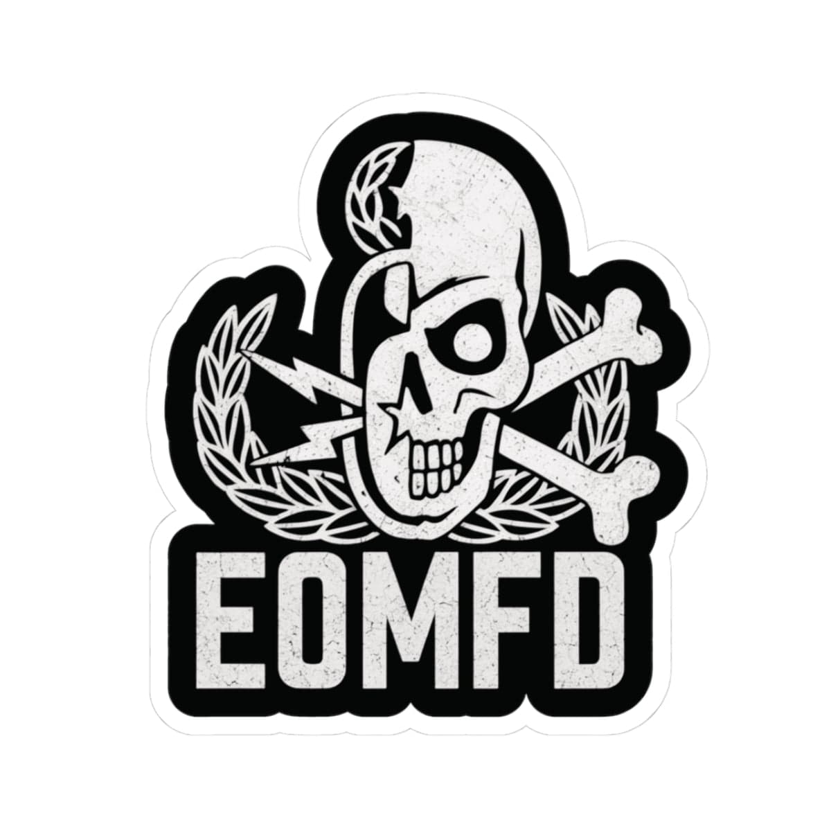 K-Factor Supply Co EOMFD Skully Crab Sticker 3" × 3"