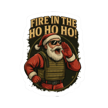 K-Factor Supply Co Fire in the Ho Ho Ho Sticker 2" × 2"