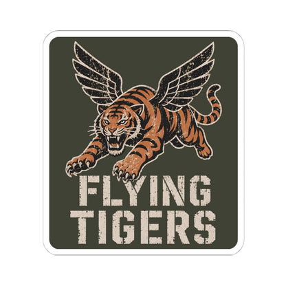 K-Factor Supply Co Flying Tigers Sticker 6" × 6" / White