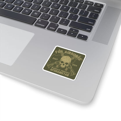 K-Factor Supply Co FOB Airborne - Skull & Carbines Sticker