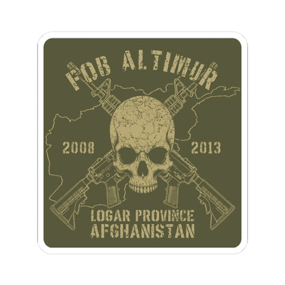 K-Factor Supply Co FOB Altimur - Skull & Carbines Sticker 3" × 3"