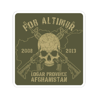 K-Factor Supply Co FOB Altimur - Skull & Carbines Sticker 6" × 6"