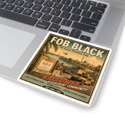 K-Factor Supply Co FOB Black Travel Sticker