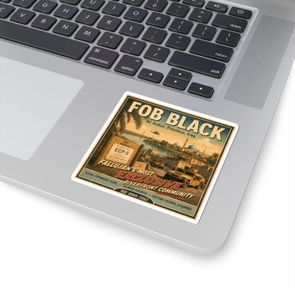 K-Factor Supply Co FOB Black Travel Sticker