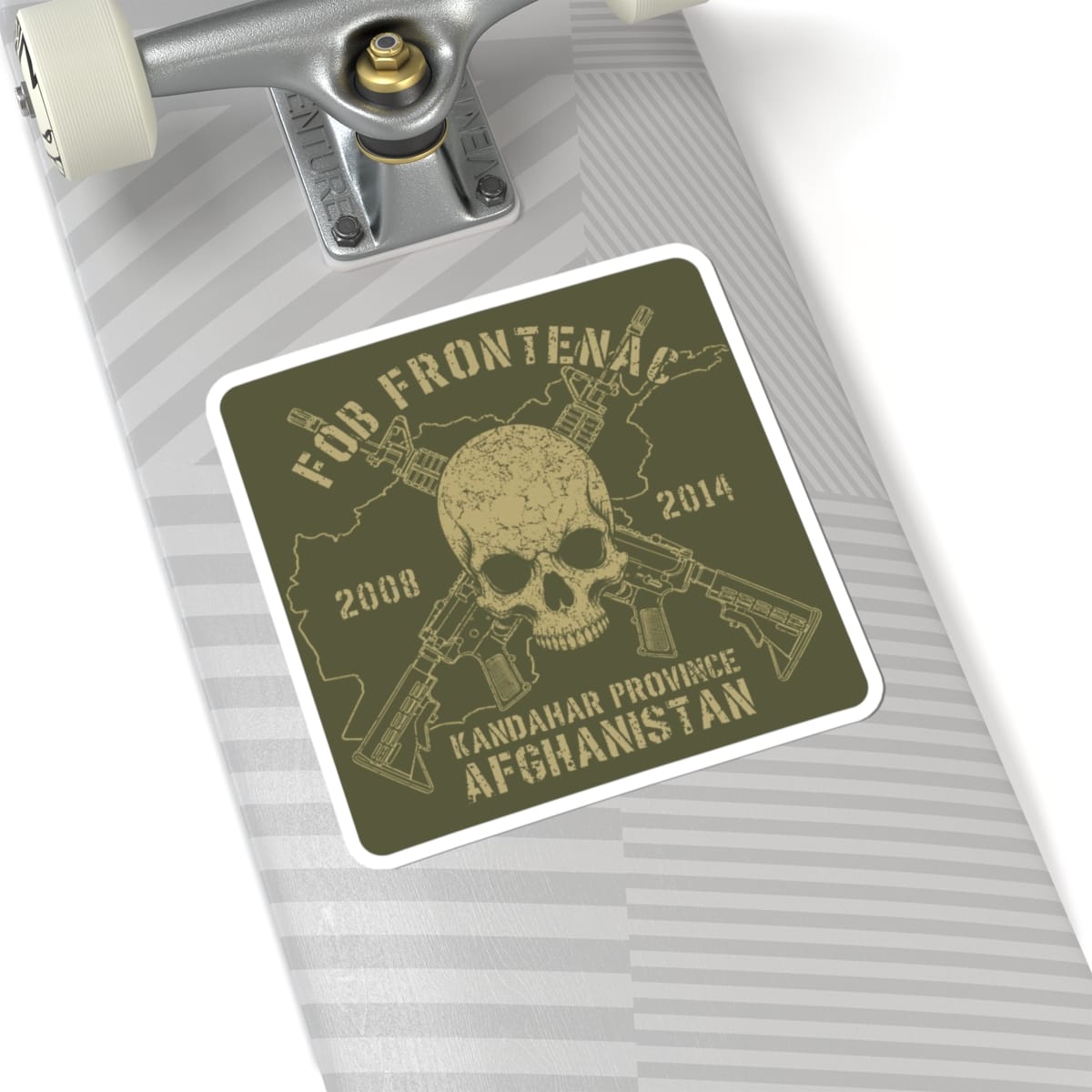 K-Factor Supply Co FOB Frontenac - Skull & Carbines Sticker