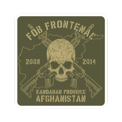 K-Factor Supply Co FOB Frontenac - Skull & Carbines Sticker 2" × 2"