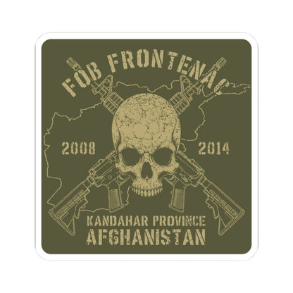 K-Factor Supply Co FOB Frontenac - Skull & Carbines Sticker 3" × 3"