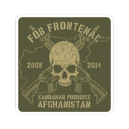 K-Factor Supply Co FOB Frontenac - Skull & Carbines Sticker 4" × 4"