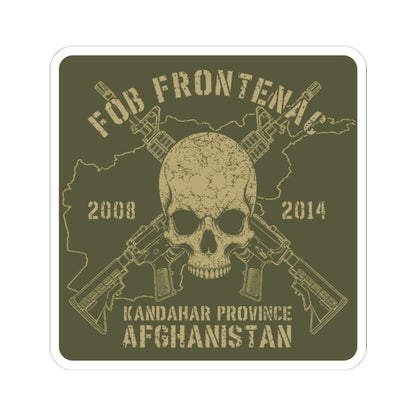 K-Factor Supply Co FOB Frontenac - Skull & Carbines Sticker 6" × 6"