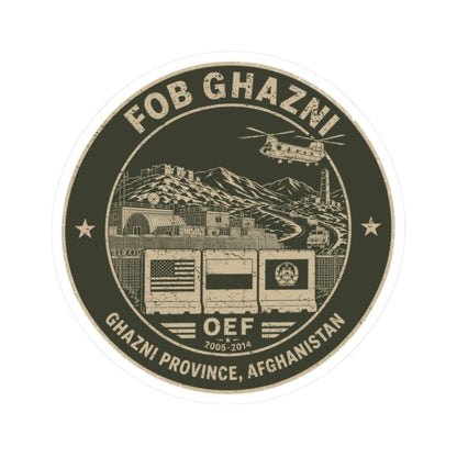 K-Factor Supply Co FOB Ghazni Icon Mk 2 Sticker 2" × 2"