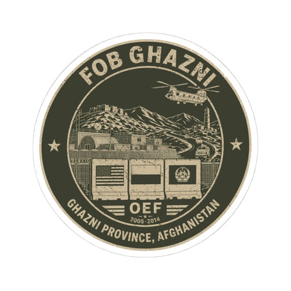 K-Factor Supply Co FOB Ghazni Icon Mk 2 Sticker 4" × 4"