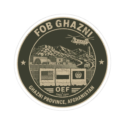 K-Factor Supply Co FOB Ghazni Icon Mk 2 Sticker 6" × 6"