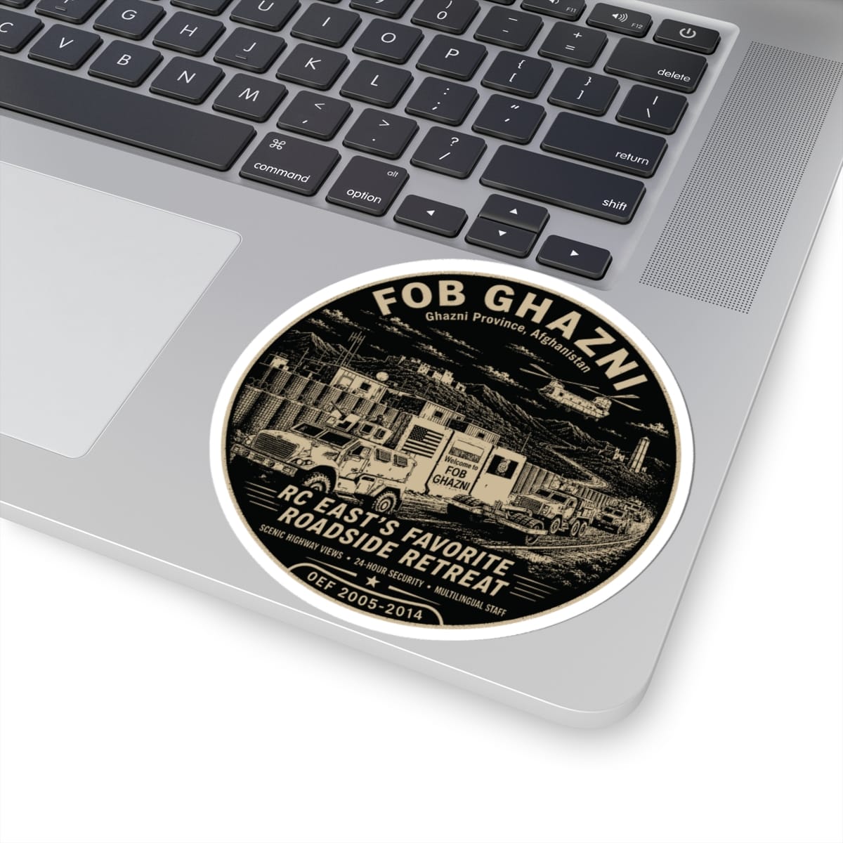 K-Factor Supply Co FOB Ghazni Roadside Retreat Sticker
