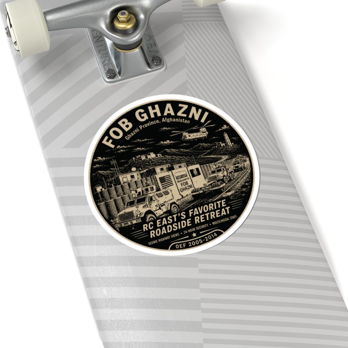 K-Factor Supply Co FOB Ghazni Roadside Retreat Sticker