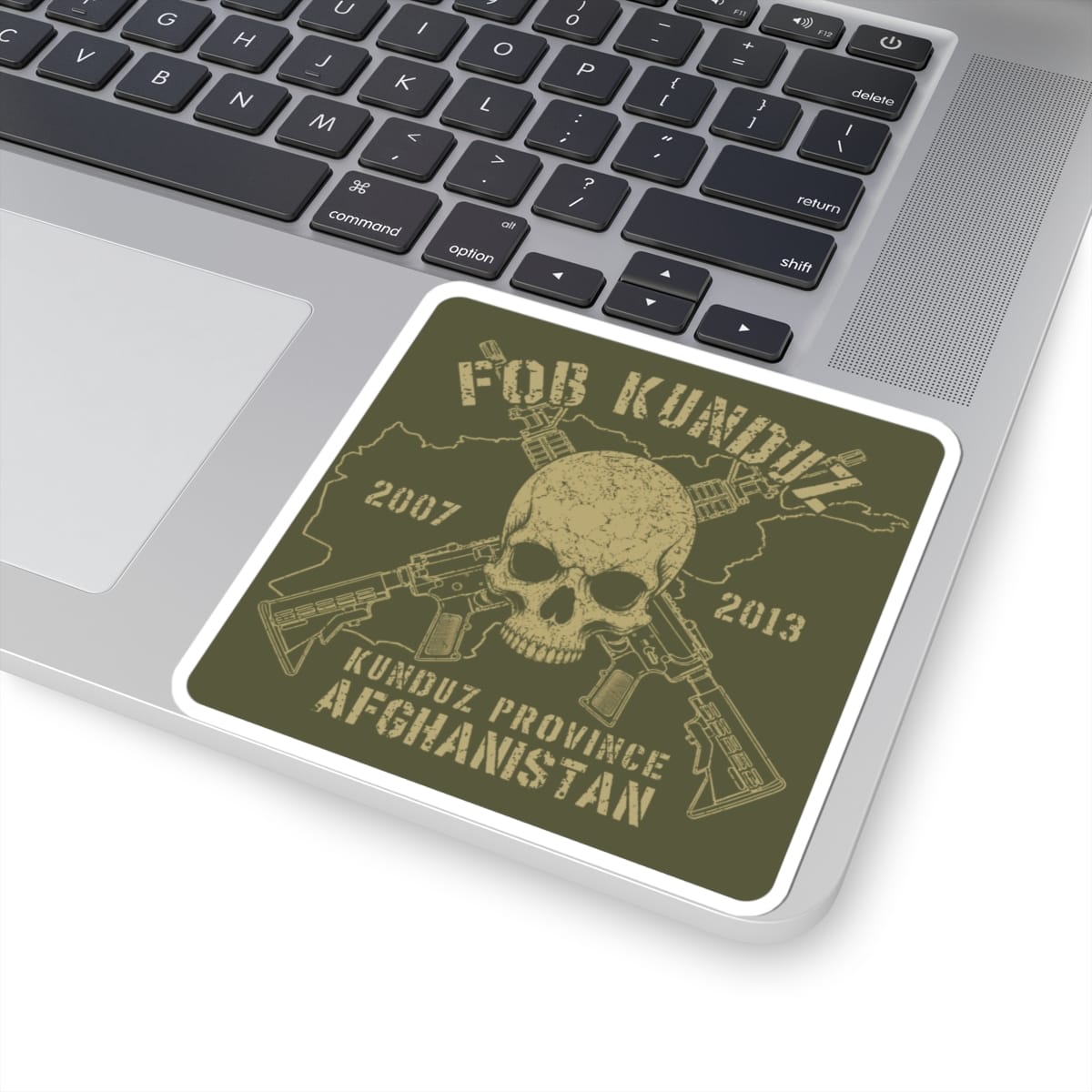 K-Factor Supply Co FOB Kunduz - Skull & Carbines Sticker