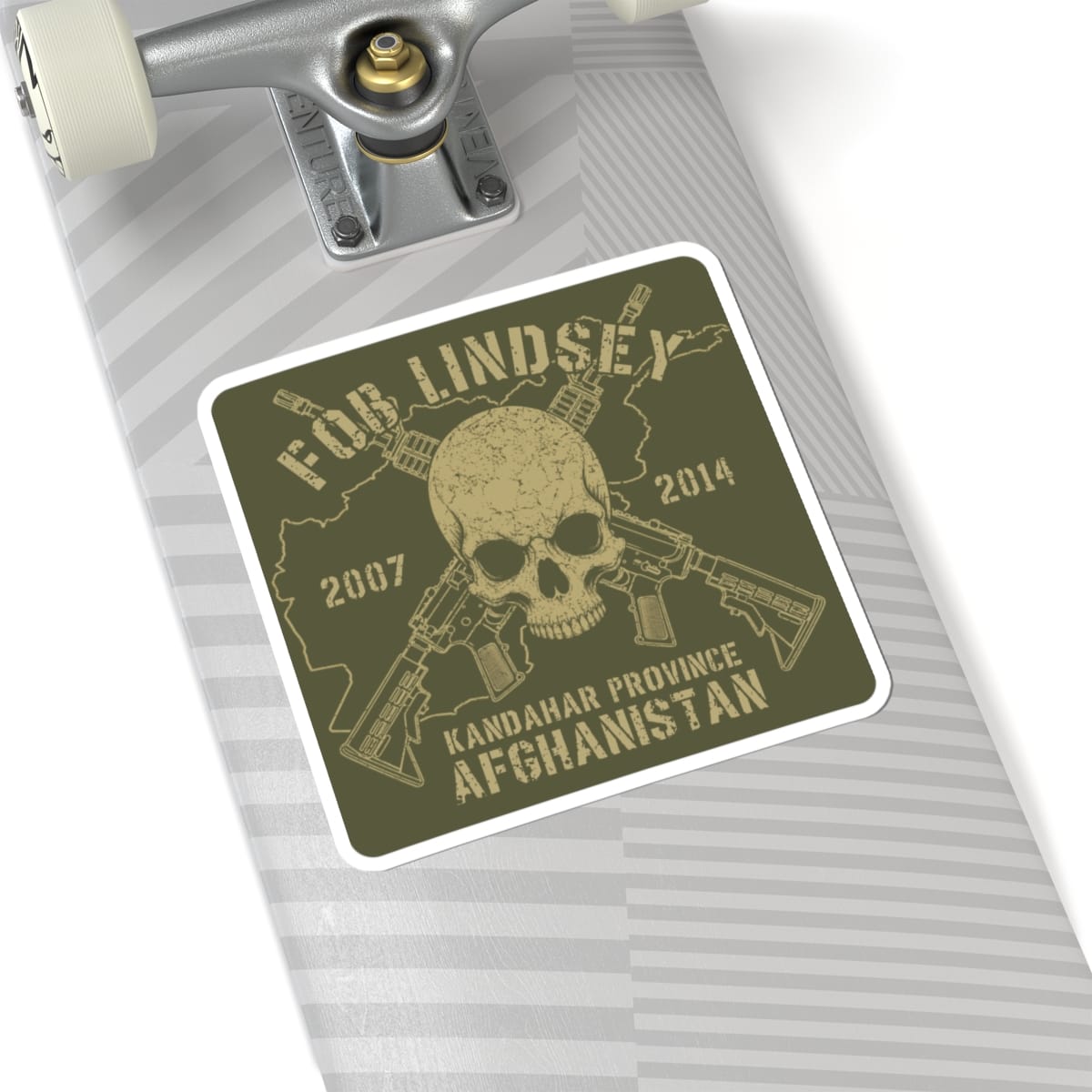 K-Factor Supply Co FOB Lindsey - Skull & Carbines Sticker