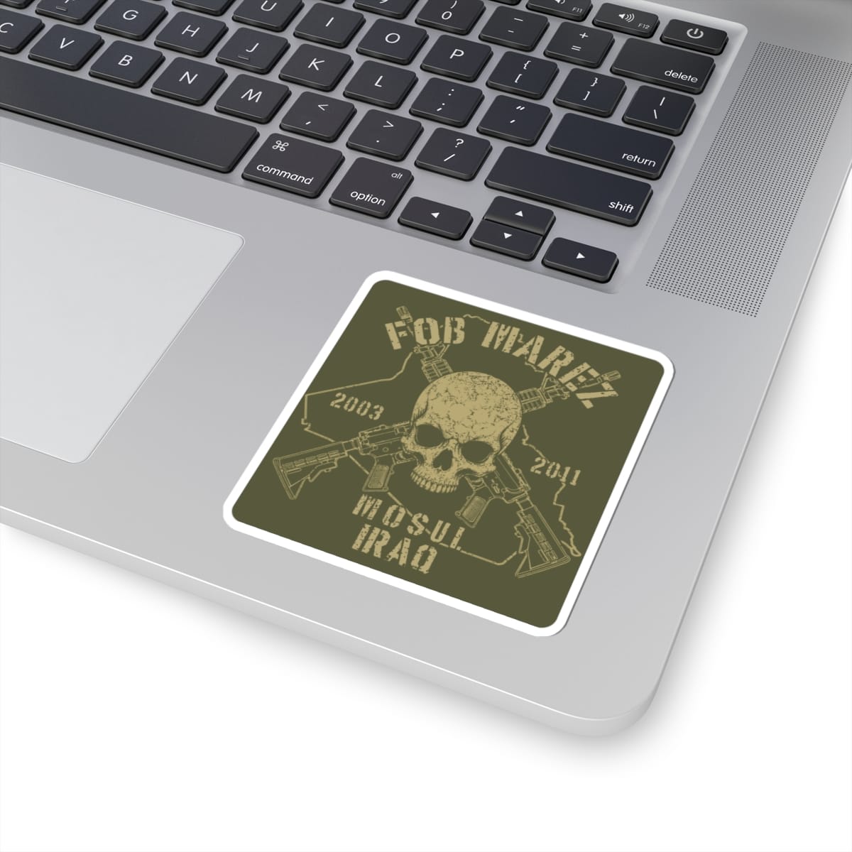 K-Factor Supply Co FOB Marez - Skull & Carbines Sticker