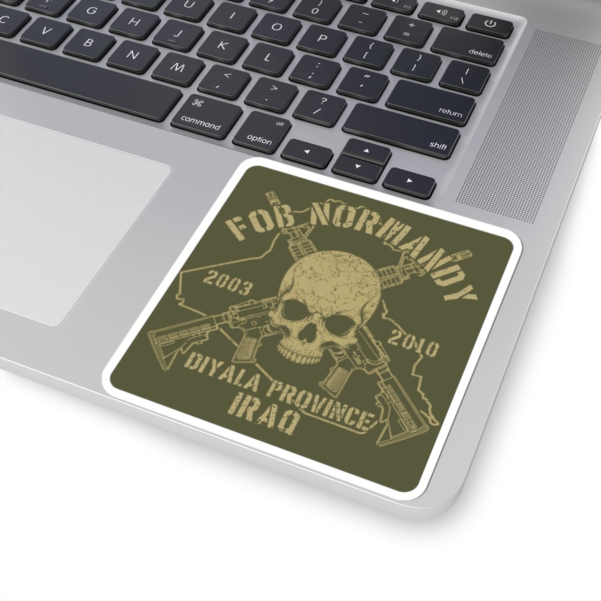 K-Factor Supply Co FOB Normandy - Skull & Carbines Sticker