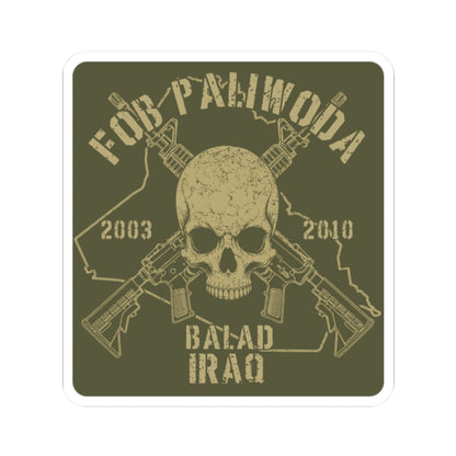 K-Factor Supply Co FOB Paliwoda - Skull & Carbines Sticker 2" × 2"