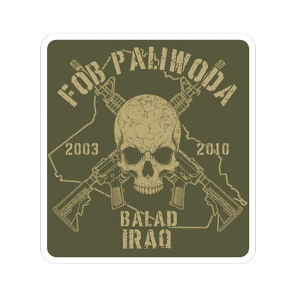 K-Factor Supply Co FOB Paliwoda - Skull & Carbines Sticker 3" × 3"