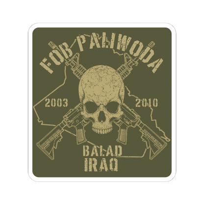 K-Factor Supply Co FOB Paliwoda - Skull & Carbines Sticker 4" × 4"