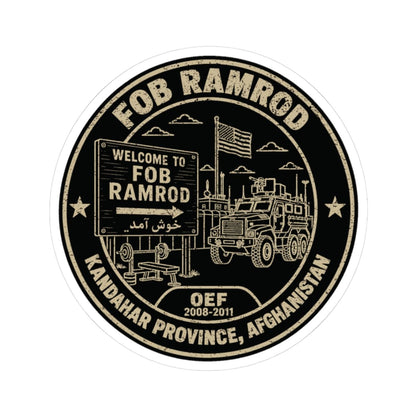 K-Factor Supply Co FOB Ramrod Icon Mk 2 Sticker 3" × 3"