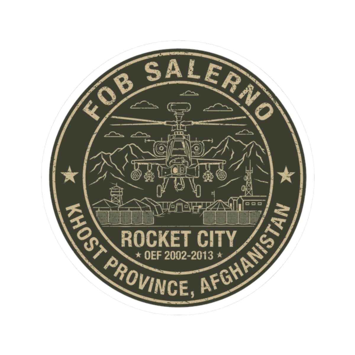 K-Factor Supply Co FOB Salerno Icon Mk 2 Sticker 2" × 2"